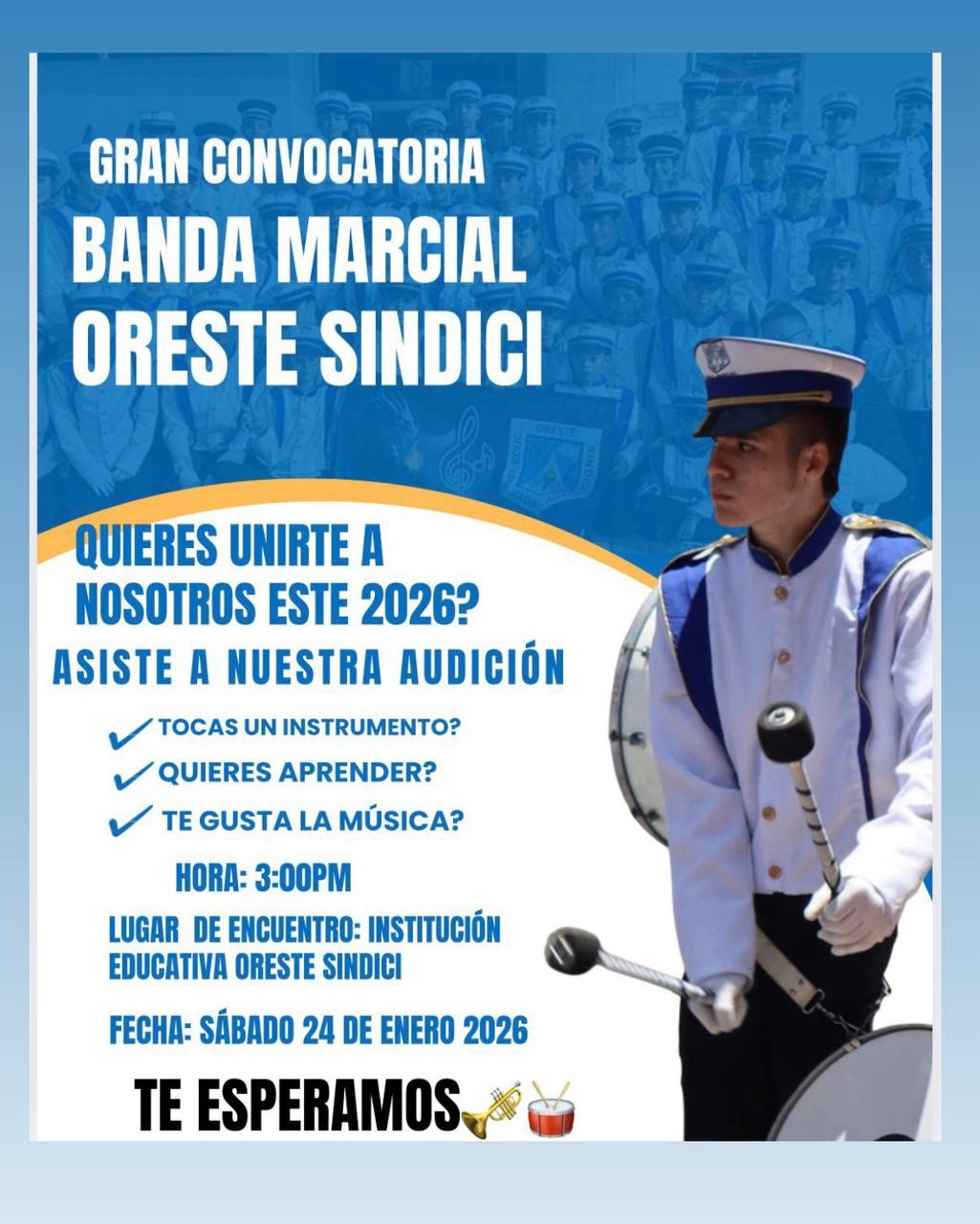 Convocatoria banda marcial